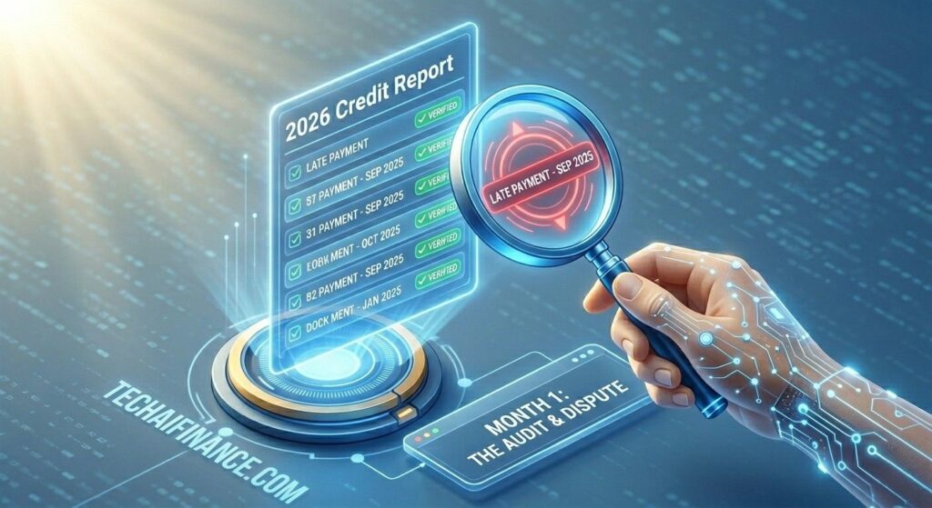 Sample credit report dispute letter showing credit report errors being corrected