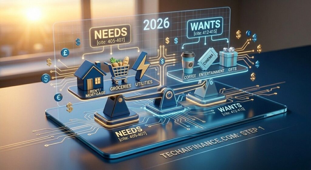 Three budget method options shown as simple visual comparison for low income budgeting in America