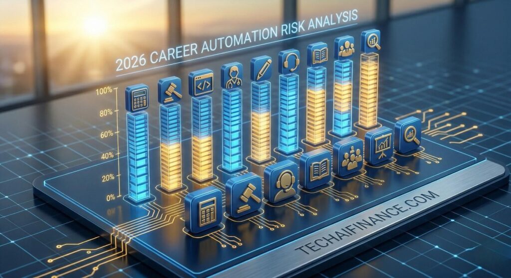 AI automation risk levels for 10 popular careers 2026 data
